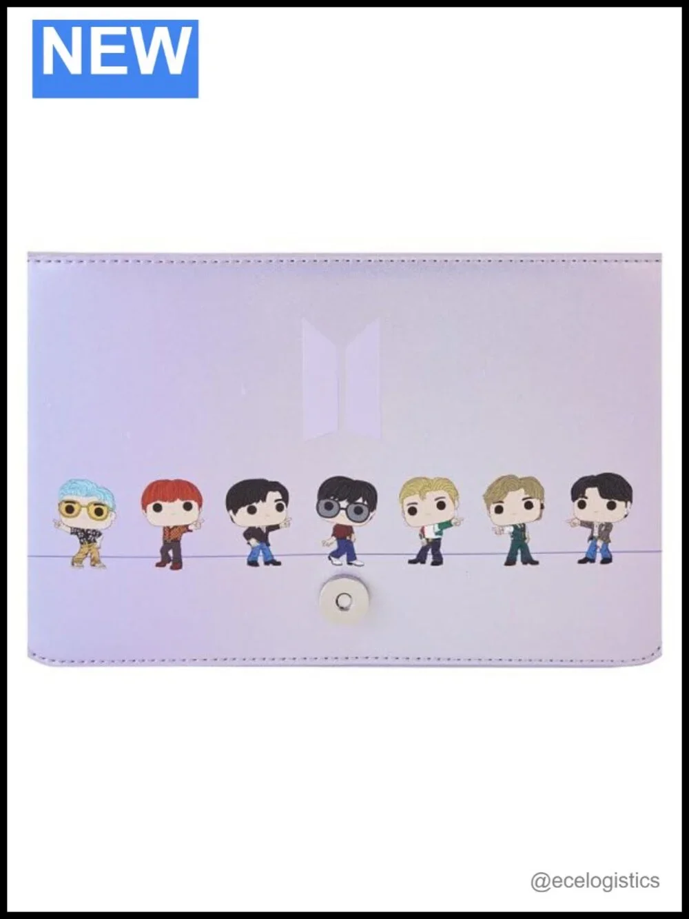Loungefly BTS Iridescent Purple Faux Leather Crossbody Bag